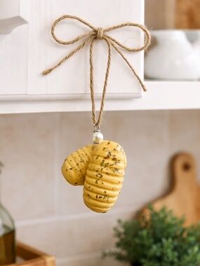 Gnocchi Ornament, Italian Kitchen Decor, Food Ornament, Pasta Decor